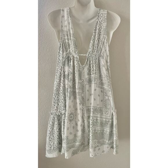 Ocean Drive Summer Surf Beach Dress Floral Paisley Print Lightweight Size Med - Picture 6 of 7